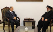 El general Aoun visita al líder de la Resistencia