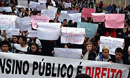 Brasil: Estudiantes protestan contra reformas de Temer