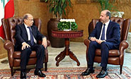 El Presidente de Líbano recibe felicitaciones de su homólogo sirio