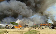 Ejército birmano quema las casas de la minoría musulmana rohinyá