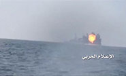 Los yemeníes atacan con un misil una fragata de la agresión saudí