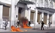 Violentos enfrentamientos entre agricultores y policía en Atenas