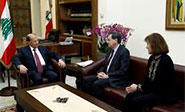 Presidente libanés reitera ante enviado estadounidense oposición a muro israelí