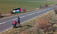 Activista sueco a punto de cumplir meta de llegar a Palestina
