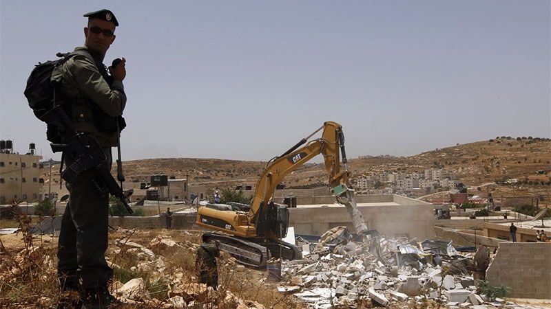 La ocupación israelí derribó 460 edificios palestinos en Cisjordania ocupada durante el 2018