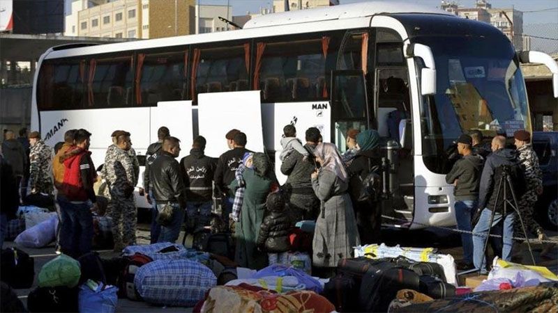 Cientos de refugiados sirios regresan a sus hogares desde Líbano