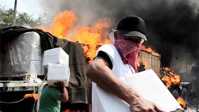 The New York Times desmiente que Venezuela incendi&oacute; convoy de ayuda