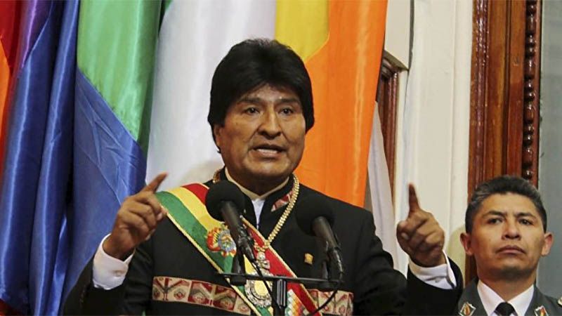 Evo Morales acusa a EEUU de fomentar el terrorismo para robar recursos naturales