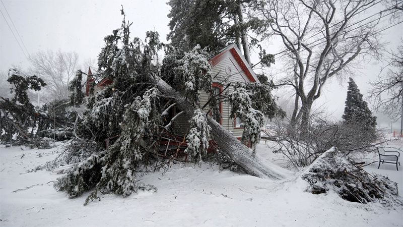 El ciclón que azota a EEUU deja sin electricidad a más de 400.000 viviendas en Colorado