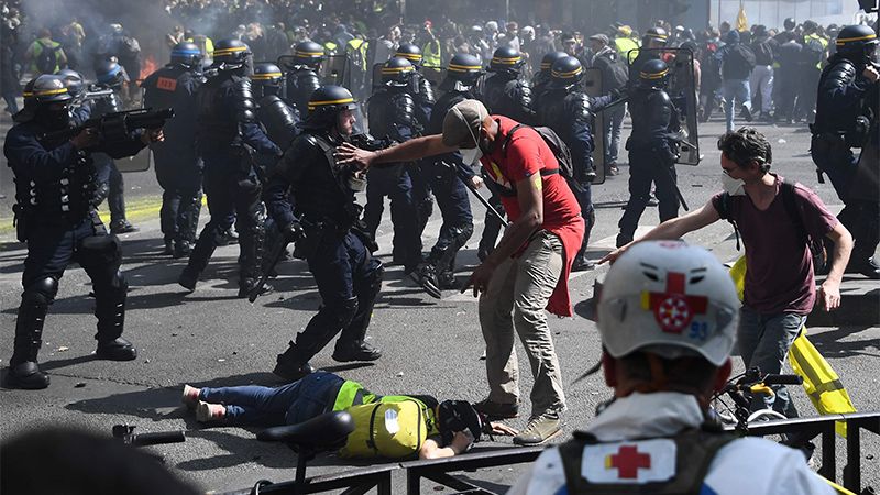 Disputas con la policía francesa en la 23.a semana de protestas de los “chalecos amarillos”