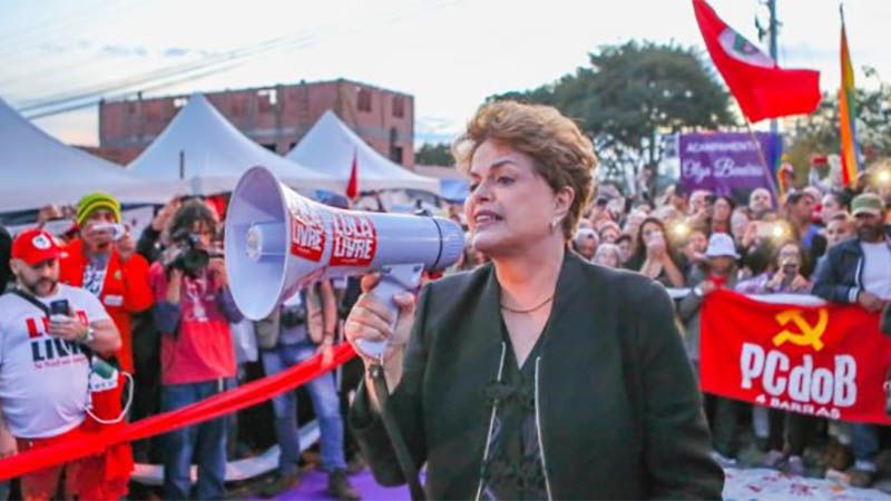 Marchas en Brasil para exigir libertad de Lula y renuncia de Moro