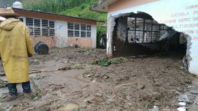 Un deslizamiento de tierra deja siete muertos en México