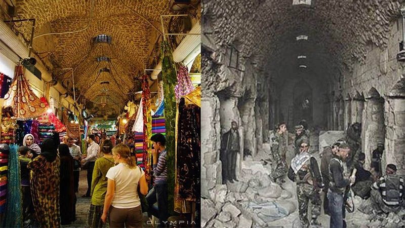 Rehabilitan el antiguo mercado en la ciudad siria de Alepo