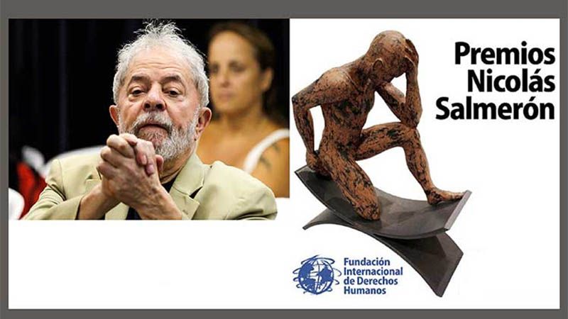 La Fundación Internacional de Derechos Humanos otorga a Lula el Premio Nicolás Salmerón