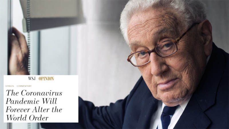 Henry Kissinger: Estados Unidos es incapaz por s&iacute; solo superar la pandemia de coronavirus