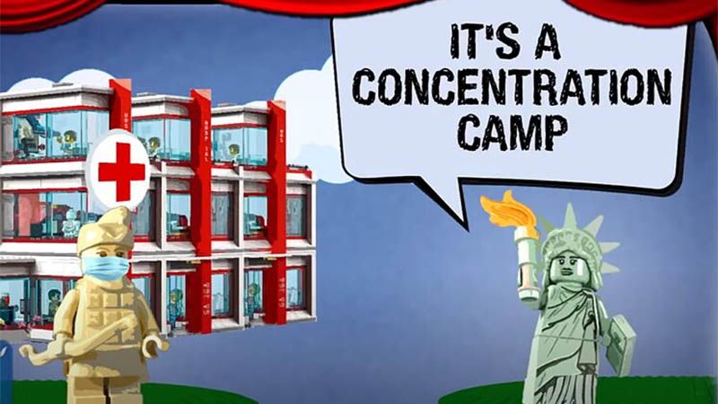 China se burla de EEUU con una animaci&oacute;n hecha con piezas de Lego