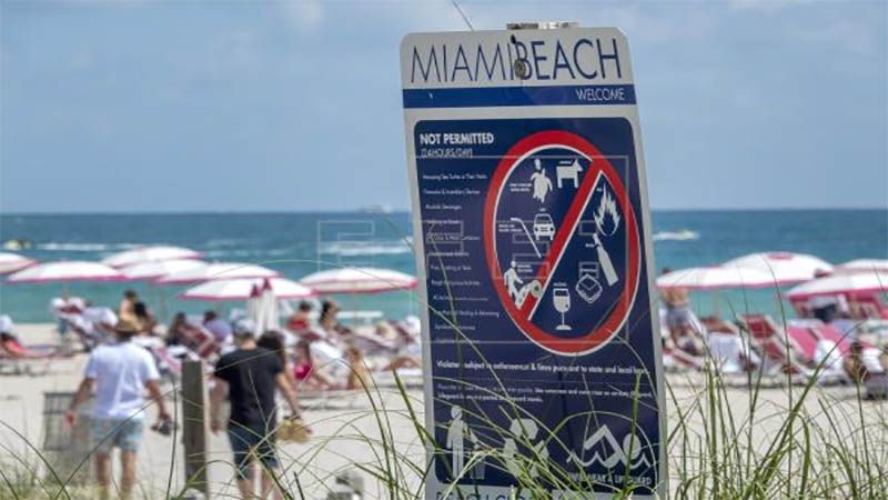 Declaran toque de queda en Miami Beach ante masas incontrolables