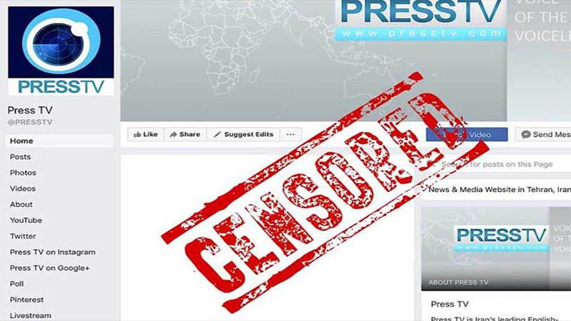 Facebook vuelve a cancelar cuenta del canal iran&iacute; Press TV