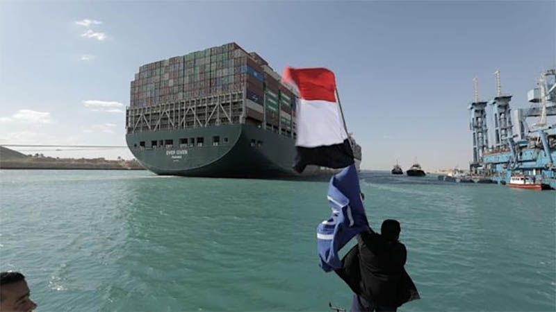 Se restablece el tr&aacute;fico en el Canal de Suez tras reflotar el Ever Given