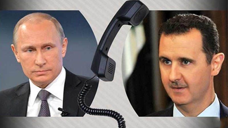 Bashar al-Assad y Vladimir Putin repasan relaciones bilaterales