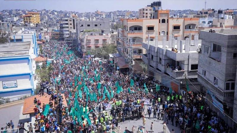 Los palestinos expresan su apoyo a Al-Quds y la Mezquita Al-Aqsa