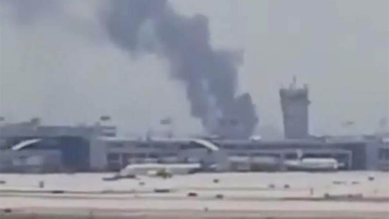 Gran incendio cerca del aeropuerto israel&iacute; Ben Gurion