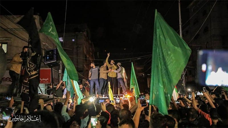 Los palestinos celebran la victoria contra el “enemigo israelí”