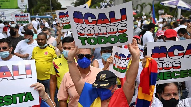 Siguen las protestas en Colombia contra el Gobierno de Iv&aacute;n Duque