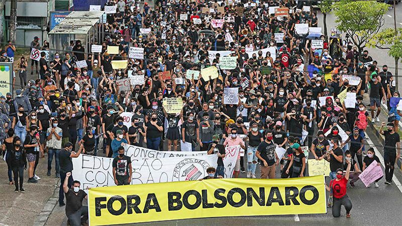 Protestas en todo Brasil contra el gobierno de Bolsonaro