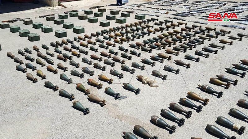 El Ej&eacute;rcito de Siria incauta armas y municiones de terroristas