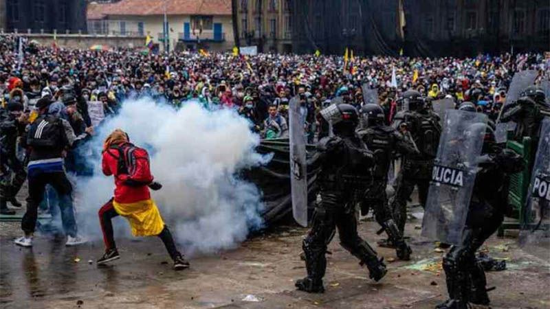 L&iacute;deres del paro nacional amenazan con mayores protestas en Colombia