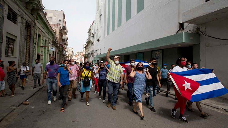 EEUU advierte a Cuba contra el uso de la violencia hacia los manifestantes