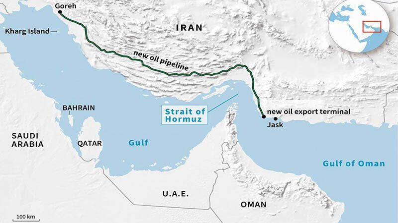 Ir&aacute;n inaugura una nueva terminal de exportaci&oacute;n de crudo en el golfo de Om&aacute;n