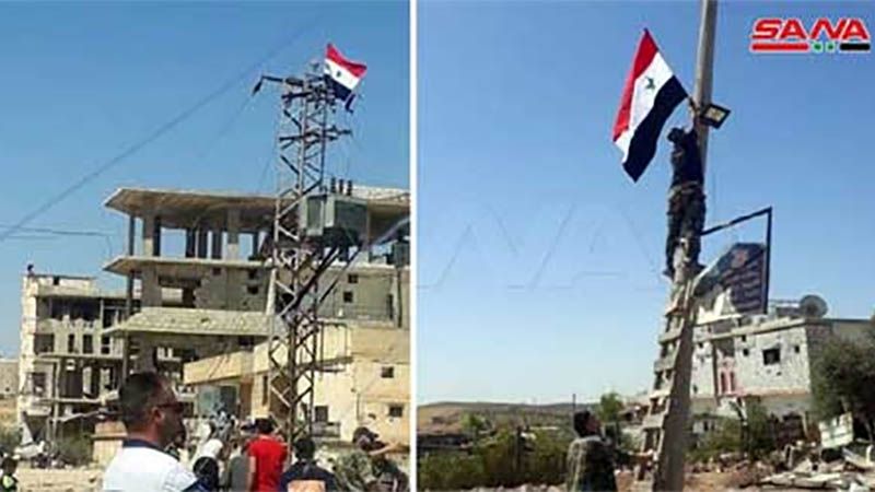 Ejército sirio vuelve a izar la bandera nacional en Daraa al-Balad