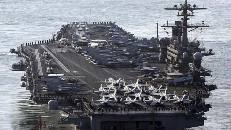 EEUU despliega el grupo de ataque del portaviones USS Carl Vinson en el mar de la China Meridional