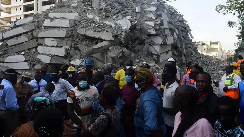 Se eleva la cifra de muertos por el colapso de un edificio en Nigeria