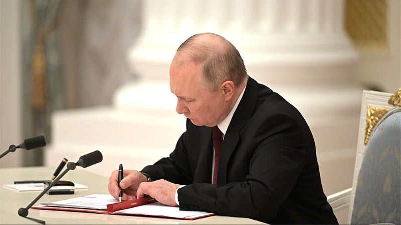 Putin reconoce la independencia de las Rep&uacute;blicas de Donetsk y Lugansk