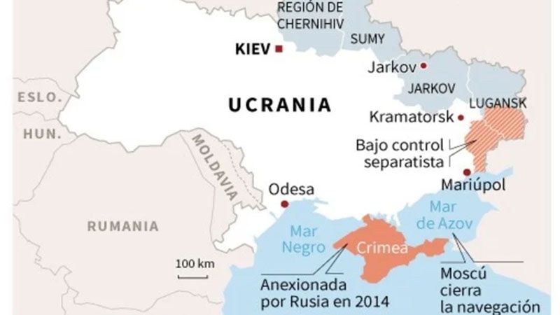 Crimea cierra todos los pasos fronterizos con Ucrania