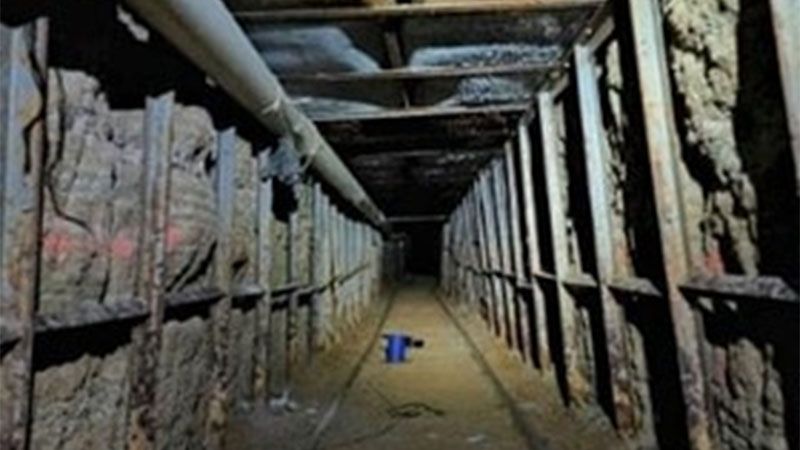 Descubren t&uacute;nel de narcotraficantes en la frontera entre EEUU y M&eacute;xico