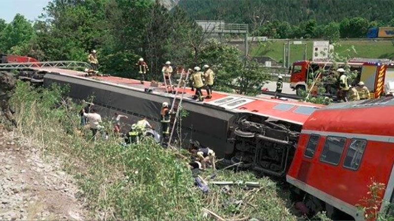 Cuatro muertos y 30 heridos por un accidente de tren en Alemania