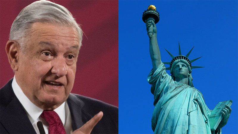 AMLO llama a retirar la Estatua de la Libertad si EEUU condena a Assange