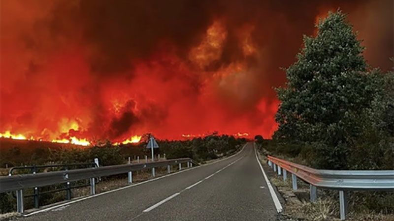 La provincia espa&ntilde;ola de Zamora revive la pesadilla del fuego