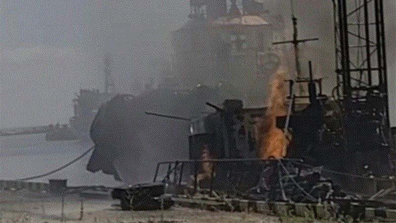 Rusia destruye un buque militar ucraniano y misiles Harpoon de EEUU en Odesa