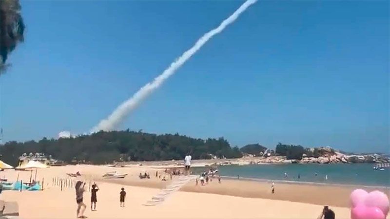 China dispara varios misiles hacia el estrecho de Taiw&aacute;n en el marco de un simulacro militar