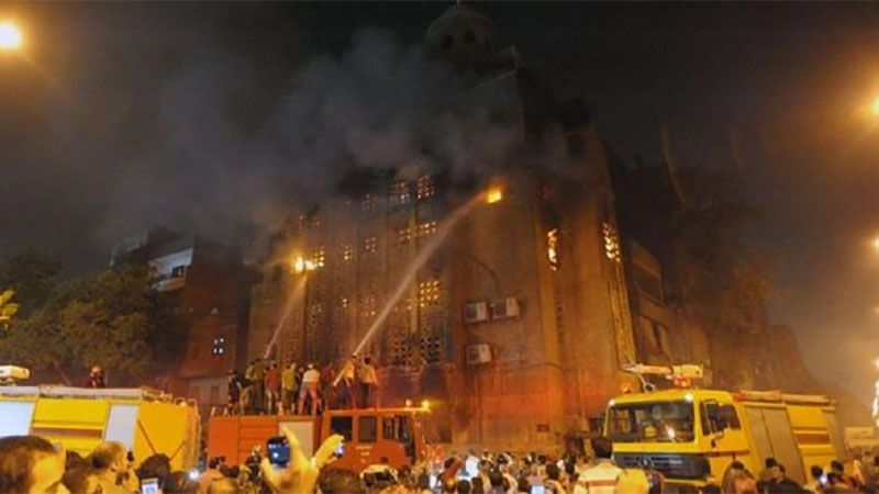 M&aacute;s de 40 v&iacute;ctimas en el incendio de una iglesia copta en Egipto