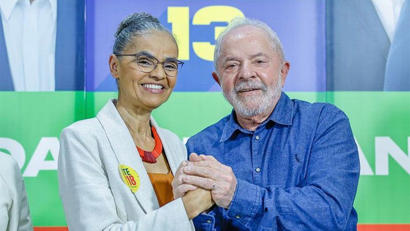 Lula aventaja 15 puntos a Bolsonaro y se reconcilia con Marina Silva