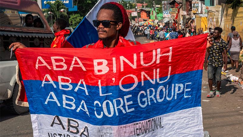 Los haitianos protestan contra la ONU y la &ldquo;ocupaci&oacute;n extranjera&rdquo;