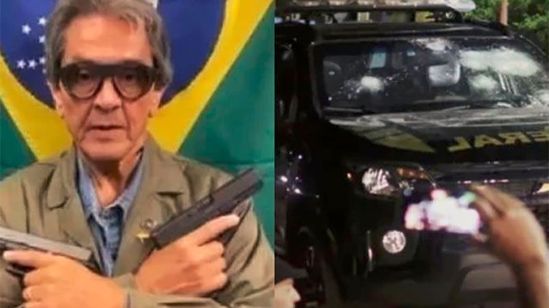 Un exdiputado aliado de Bolsonaro dispara un arma y hiere a dos polic&iacute;as