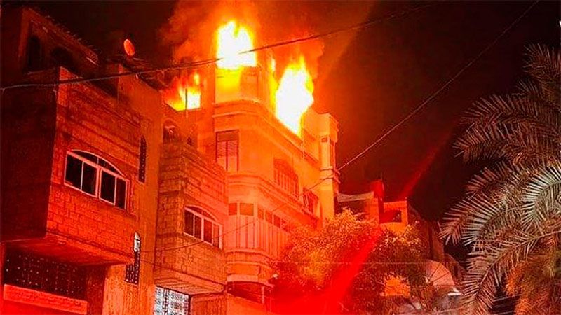 M&aacute;s de 20 palestinos murieron en un incendio en la Franja de Gaza