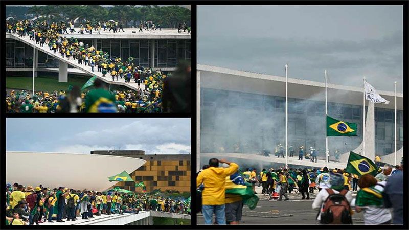 Seguidores de Bolsonaro invaden el Congreso, el palacio presidencial y la Corte Suprema de Brasil